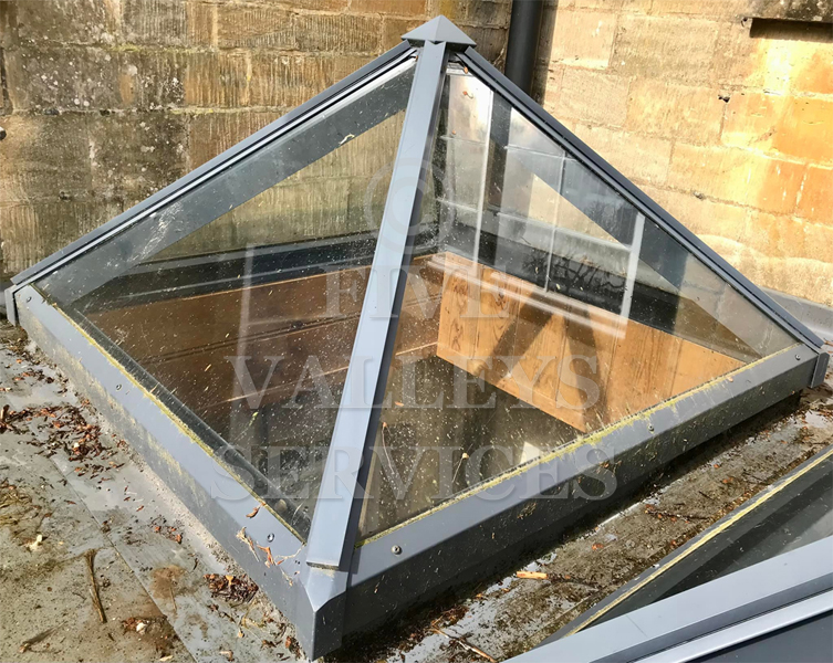 A roof lantern on a stone house in Amberley