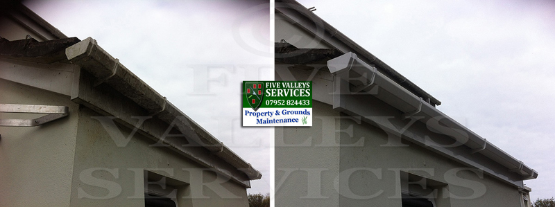 UPVC fascia and soffit, before and after